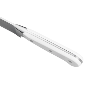 Cuchillo de Cocina Premium de 5 Pulgadas con Hoja Dentada de Acero Inoxidable Afilada y Mango Remachado Blanco para Pan, Frutas, Tomates y Otros Alimentos - Product Image 3