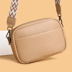 Sac messager en cuir de vache souple de haute qualité pour femmes, sac à main de marque de créateur à la mode, petit sac à bandoulière 100% cuir véritable - Product Image 3