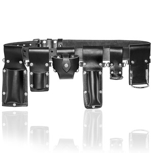 Ceinture de travail en cuir de haute qualité, porte-marteau durable, pochette à outils, pour ouvrier du bâtiment, entrepreneur, logo personnalisé, OEM, à vendre - Product Image 4