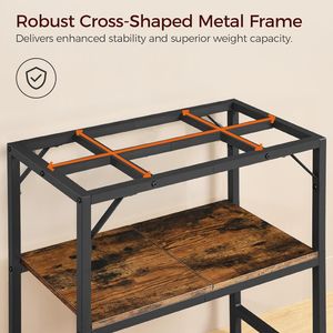 Supporto per Acquario Resistente da 20 Galloni con 2 Ripiani Portaoggetti, Supporto per Terrario per Pesci e Tartarughe per Uso Domestico - Product Image 5