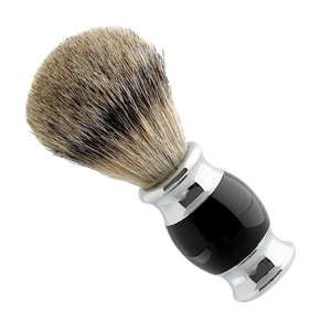 Pinceau à raser pour homme de qualité supérieure avec logo personnalisé, poils synthétiques de qualité supérieure, manche en bois, pinceau à raser pour salon de coiffure, OEM - Product Image 5