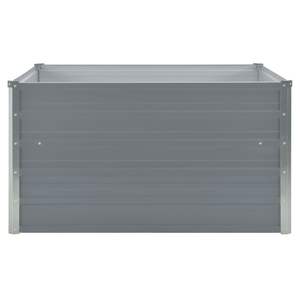 Jardinera Elevada de Acero Galvanizado Gris Resistente de 39.4x39.4x17.7 Pulgadas, Macetas y Jardineras - Product Image 3