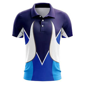Men's Gradient Dot Print Short Sleeve Polo Shirt Breathable Sporty Knitted <b>Top</b> - Product Image 1