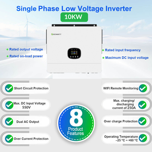 Sistema de Energía <span class=keywords><strong>Solar</strong></span> Doméstico de 10KW, Inversor Growatt, Paneles de Silicio Monocristalino, Batería de Iones de Litio MPPT de 16KWH - Product Image 3