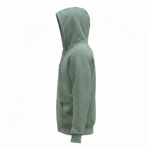 Full <b>Zip</b> Hoodie Soft Fleece Hooded <b>Jacket</b> with Kangaroo Pockets - Product Image 3