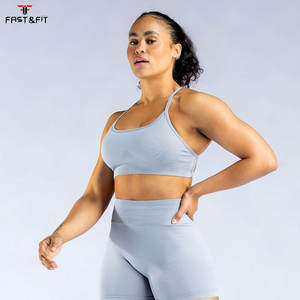 Soutien-gorge de sport Yoga Tank Top grande taille léger à maintien élevé avant, antichoc, respirant, rembourré, extensible dans les quatre sens, pour la gym - Product Image 6