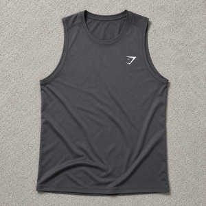 T-shirt musculaire épais pour homme en coton, délavé vintage, coupe oversize à épaules tombantes - Product Image 1