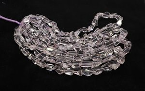 AAA Natural Pink <b>Amethyst</b> Faceted Uneven Nugget Shape Beads 8-12 MM Pink <b>Amethyst</b> Laser Cut Tumble Nugget Beads 18 Inch Jewelry - Product Image 4