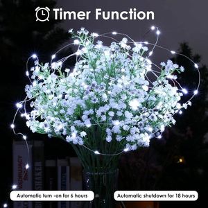 Set di 4 Luci Fatate a LED da 100 LED, 10 Metri, a Batteria, Impermeabili, con Telecomando e 8 Modalità di Illuminazione per Uso Interno ed Esterno - Product Image 2