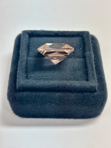 Saphir rose de laboratoire, Morganite, Corindon, pierres précieuses rondes à facettes, synthétiques, créées sur mesure, de couleur rose. - Product Image 4