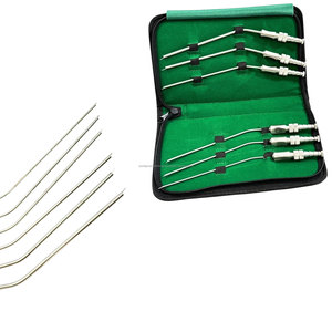 Juego de Tubos de Succión Frazier de 6 Piezas, Aspirador Quirúrgico Manual de Acero Inoxidable, Kit de Instrumentos de Cánula Reutilizable para Hospitales, Clínicas ORL - Product Image 3