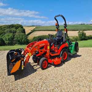 Kubota BX261 Lawn Mower Tractor 4WD Diesel Engine Compact Farm <b>Machine</b> with <b>Cutting</b> Deck for Garden, <b>Grass</b>, Landscaping Use - Product Image 5