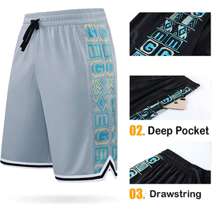 Shorts de basket élégants et stylés pour hommes : rehaussez votre look sur et hors le terrain - Product Image 3