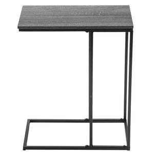 Tavolino Laterale Rettangolare FCH in MDF Monostrato e Ferro 48*28*58cm Tipo C Grigio Triamina Nero Spray per Arredamento Soggiorno - Product Image 6