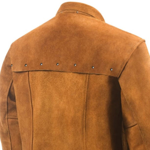 Veste de soudeur en cuir résistant à la chaleur et au feu, qualité supérieure, vêtements de sécurité industrielle pour soudeurs - Product Image 5