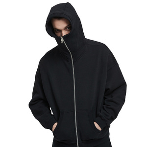 Nouvelle Arrivée – Sweat à Capuche Zippé Masqué Tendance pour Homme 2026 – Coton Lourd Décontracté Grande Taille pour Hommes - Product Image 5