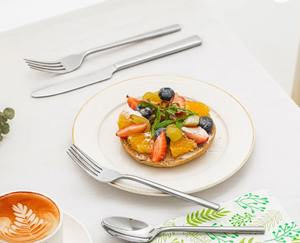 Juego de cubiertos de acero inoxidable sostenible de alta calidad, ideal para hoteles, bodas y fiestas a un precio económico. - Product Image 5