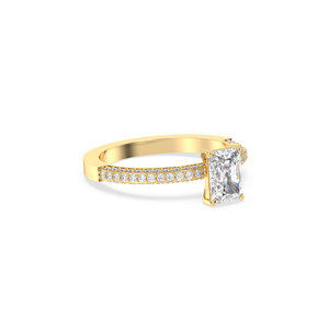 REYES Factory Direct Sale 14K Solid Gold HPHT CVD Lab Grown Diamond Solitaire Ring Luxury Engagement Gift Fine Jewelry - Product Image 3