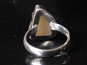 แหวนโอปอลออสเตรเลียธรรมชาติทรงคลาสสิกประดับเงิน สำหรับงานปาร์ตี้และงานแต่งงาน ของขวัญสำหรับเธอ สินค้ามาใหม่ - Product Image 6