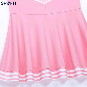 Uniforme de cheerleading OEM en tissu élastique, uniformes de cheerleading personnalisés - Product Image 4