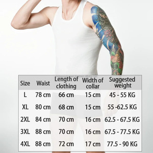 Sous-vêtement sans manches pour homme, respirant, coupe compressive - Product Image 3