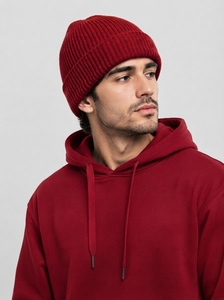<b>Men</b> Classic Knitted Beanie Hat Warm Thermal <b>Winter</b> <b>Cap</b> Soft Acrylic Stretch Fit Casual Outdoor Sports Daily Headwear - Product Image 6