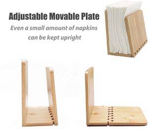 Napkin Holder Adjustable Wood Storage Rack for <b>Dining</b> Room Picnic Kitchen <b>Table</b> Indoor Outdoor Dispenser for <b>Table</b> - Product Image 3