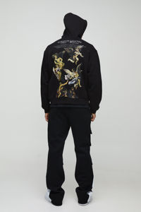 Sweat-shirts à capuche zippés surdimensionnés pour hommes, imprimé Renaissance, grande taille, haute qualité, fabriqués au Pakistan, prix de gros abordable - Product Image 2