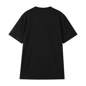 Camiseta Ringer Premium de Algodón Negro para Hombre |   Bordado Chenille con Letras Griegas Personalizadas y Dobladillo Curvo |   Ropa Griega OEM, Ropa Urbana - Product Image 4