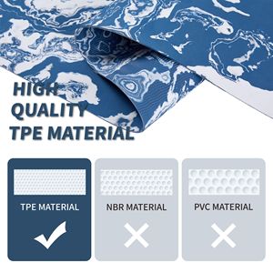 Tappetino Professionale per Yoga in TPE 183 x 61 cm, Antiscivolo, Multiuso, con Stampa per Allenamento ed Esercizio - Product Image 5