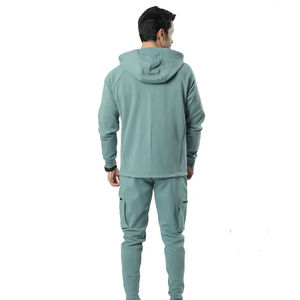Ensemble de survêtements et pantalons décontractés pour hommes, personnalisables, avec fermeture éclair, style unique, de haute qualité, pour la saison hivernale - Product Image 2