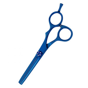 Professional Salon Thinning Scissors Customized Logo Blue <b>Barber</b> Hairdresser Scissors Sharp <b>Blade</b> Tip Stainless Steel - Product Image 6