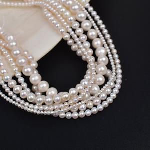 Perlas Naturales de Agua Dulce Casi Perfectas de 2-10 mm, Sueltas, Semi-Acabadas, Limpieza de la Piel, Hechas de Material de Cadena de Suéter - Product Image 2