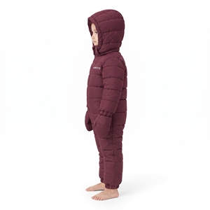 Combinaison d'hiver pour bébé fille Hawk Eye, une pièce, à capuche, isolante synthétique, coupe-vent, en polyester, pour nourrissons et tout-petits - Product Image 6