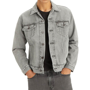 Chaqueta vaquera de algodón pesado para hombre al por mayor, suministro de fabricante a granel para tiendas de ropa vintage - Product Image 5