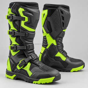 Bottes de moto longues haut de gamme, chaussures de moto imperméables et durables pour le tourisme en extérieur, avec une protection renforcée - Product Image 3