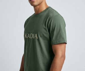 Camiseta de manga corta para hombre, de alta calidad, estilo juvenil de verano, mezcla de poliéster/algodón de 200g, ecológica, lisa, unisex. - Product Image 6