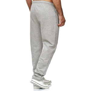 Pantalon de jogging pour homme 100% coton de haute qualité, taille élastique, confortable, élégant, lourd, uni, coupe droite - Product Image 2