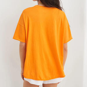 Camiseta Holgada de Manga Larga con Cuello Redondo para Mujer, Talla Grande, Diseño Vintage a Cuadros, Tejido de Algodón y Poliéster Ecológico, Transpirable - Product Image 4