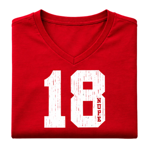 T-shirt à col en V Kappa Alpha Psi numéro 18, vêtements de fraternité grecque avec motif audacieux, confort premium et coupe élégante - Product Image 6