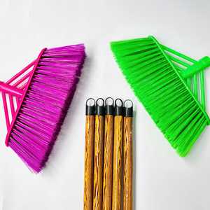 GMEX Wooden <b>Mop</b> Broom Set 120cm Eco-Friendly Durable Long <b>Handle</b> Multipurpose Floor Cleaning Combo PVC Head Dustpan Home Tools - Product Image 1