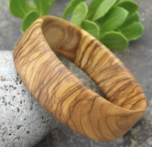 Brazalete Geométrico de Madera Multicolor de Moda Vintage, Brazalete Simple Cuadrado y Redondo Irregular con Tamaño Personalizado para Mujeres y Hombres - Product Image 5