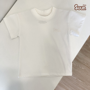 T-shirt à manches courtes pour garçons et filles, vêtements décontractés pour enfants, tissu extensible 4 directions en coton doux, t-shirt de haute qualité, prix d'usine du Vietnam - Product Image 1
