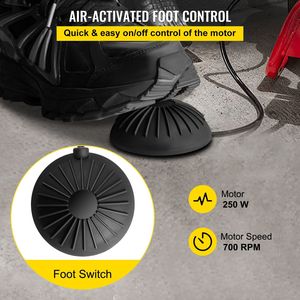 Macchina Elettrica Portatile per la Pulizia degli Scarichi con Fresa a Spirale da 75FT x 3/8 Pollici e Ruote, 250W - Product Image 4