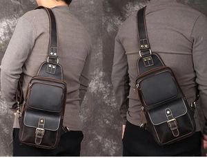 Bolso de Pecho y Cintura para Hombre, de Moda, para Exteriores, de un Solo Hombro, Doble Bandolera, con Monedero. - Product Image 2