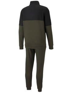 Chándal con bloques de color para hombre, sudadera con cuello alto y cremallera completa, con bolsillos laterales y pantalones a juego, ropa informal de otoño - Product Image 4