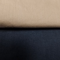 Tissu sergé super extensible et lourd 330 g/m² en fil slub RHT, finition plate pour femmes et hommes, en stock, fil 14x14
