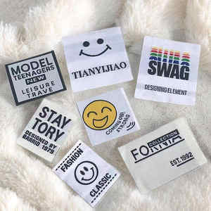 Étiquettes de vêtements tissées personnalisées pour marque privée, écologiques, de haute qualité, étiquettes de vêtements fabriquées directement en usine - Product Image 3