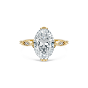 Anillo de Diamantes de Oro Sólido de 14K con Corte Ovalado Harlow para Boda o Compromiso - Regalo de Lujo con Certificado IGI - Product Image 5