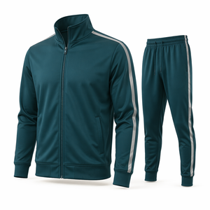 Ensemble de survêtement 2 pièces vierge pour homme 2026 de haute qualité en molleton de coton premium, idéal pour la marque privée et le streetwear - Product Image 1